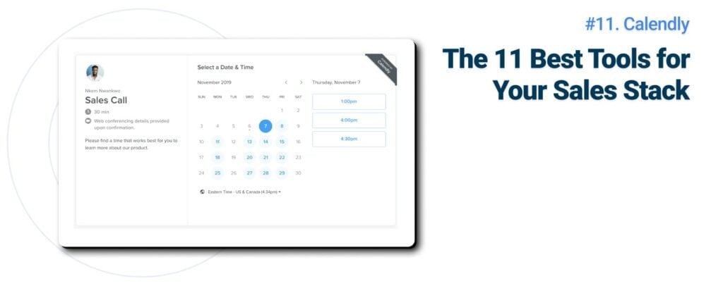 11 best tools for your sales stack calendly