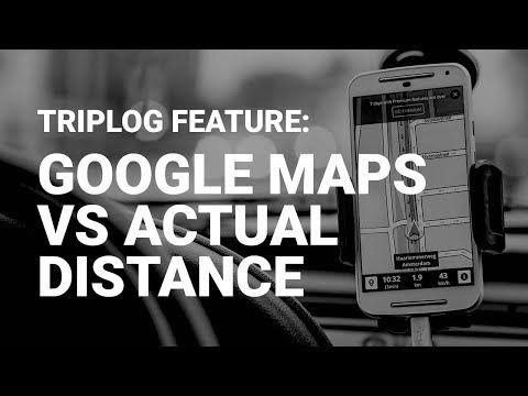 Google Maps Distance vs Actual Driving Distance