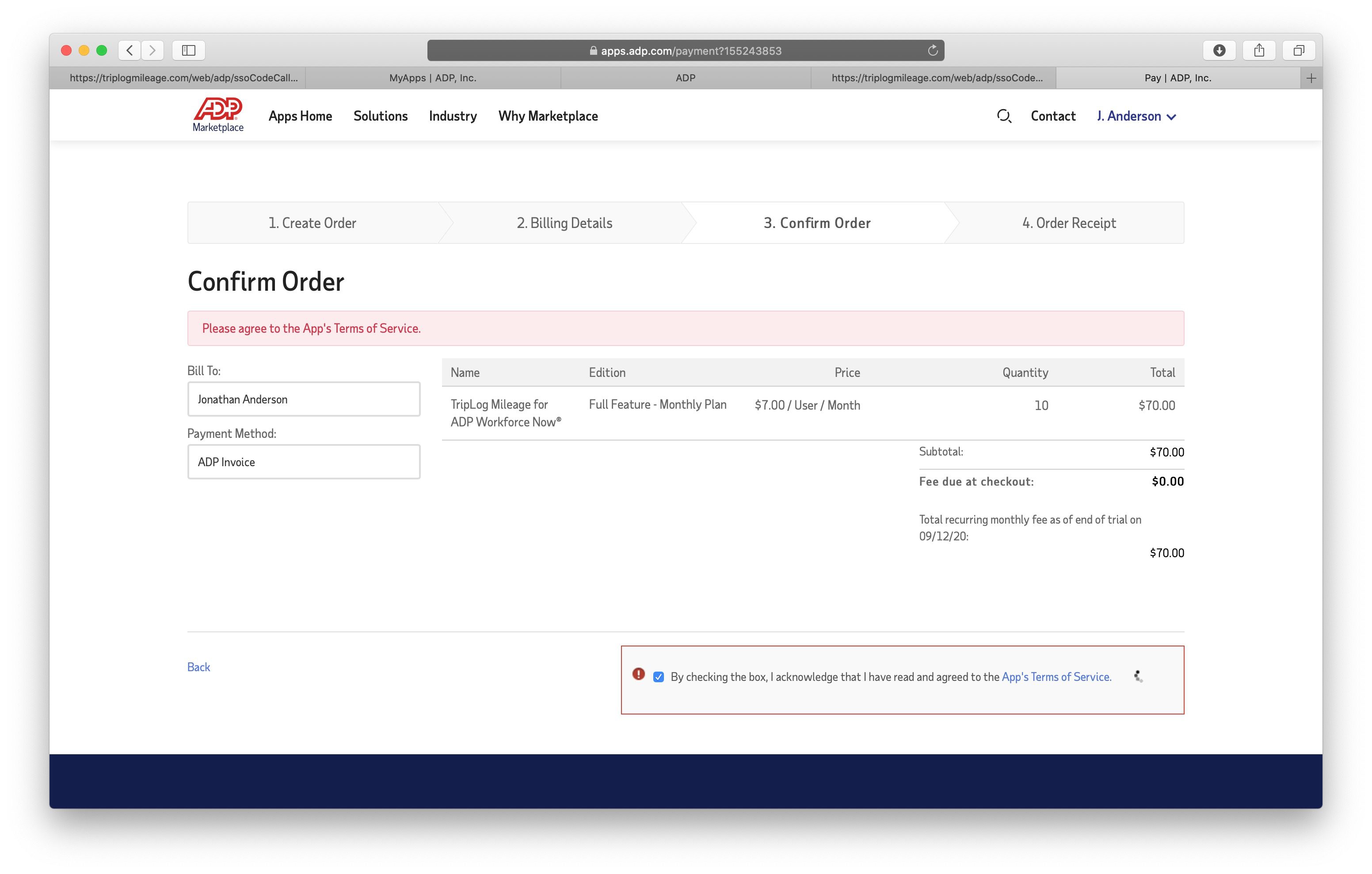 adp dashboard