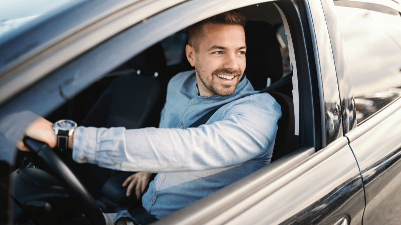 mobile employee driving car under company favr program