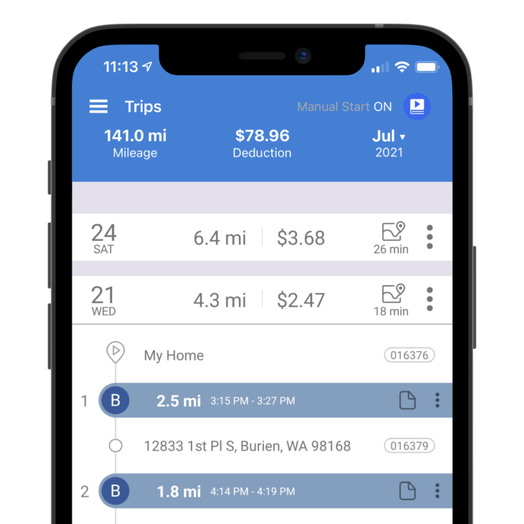 Mile Tracker App