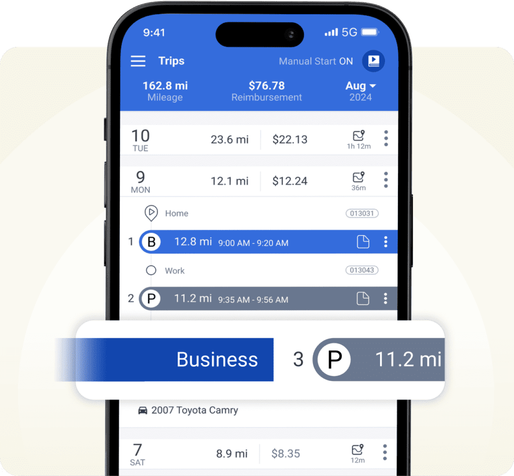 favor drivers can swipe to classify their trips